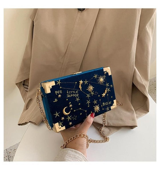 The Starlight Designer Suede Purse