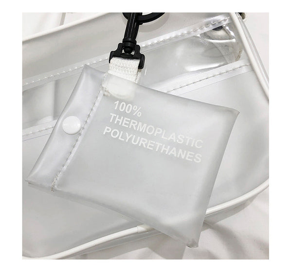 The Transparent Tote + Card Holder